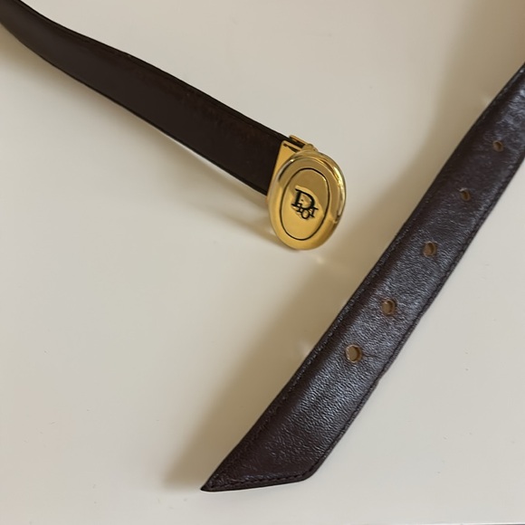 Vintage Christian Dior Belt - Genuine Aniline Cowhide - Picture 5 of 10